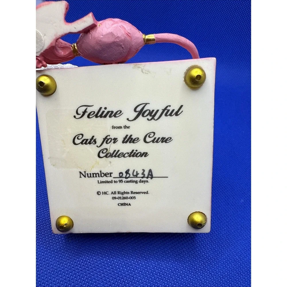 Hamilton Collection Purr For a Cure Figurines Cats For the Cure Collection JOY